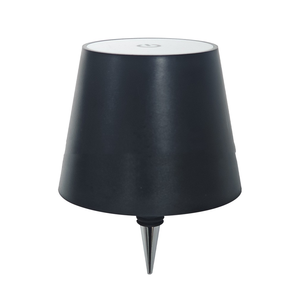 Driftic Glow Bottle Lamp shade in black, front view